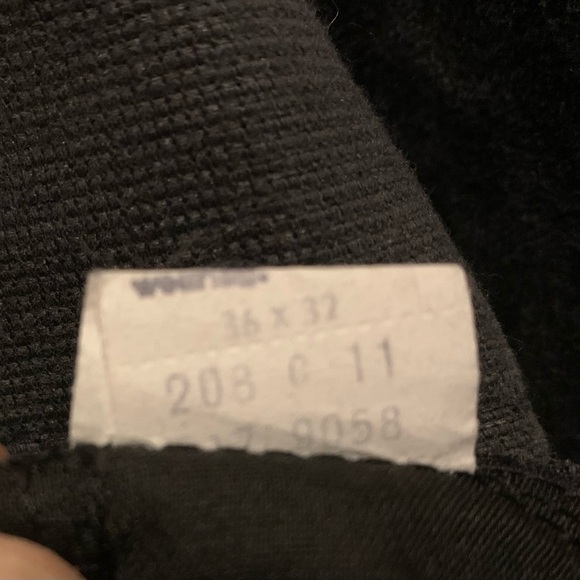 Vintage 70’s Levi Strauss Cotton Corduroy Black Pants Size 36X32 Mens Retro - Picture 4 of 8